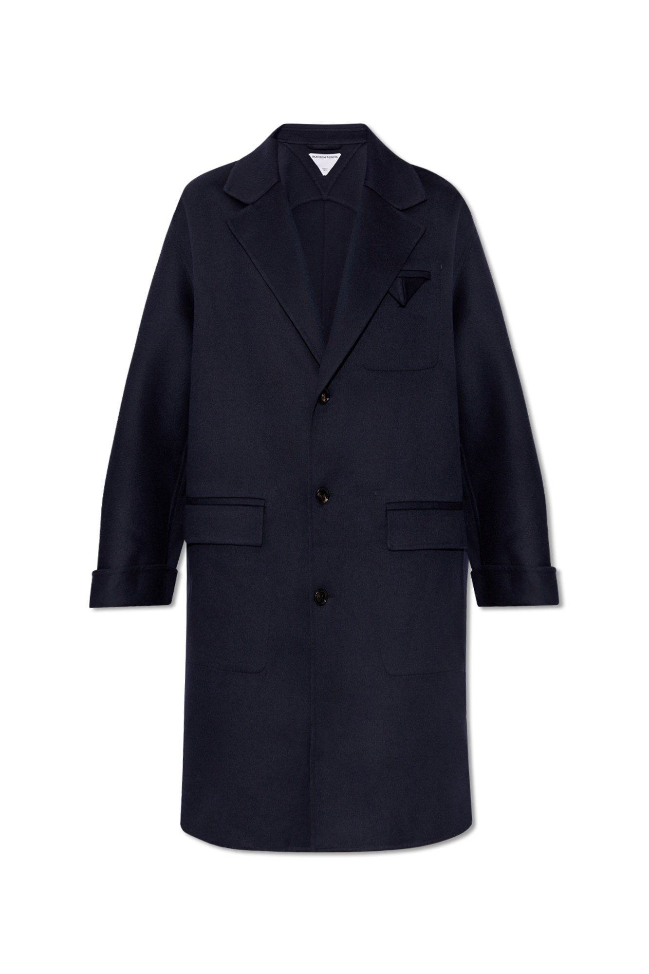 関税込！【Bottega Veneta】NAVY WOOL COAT Bottega Veneta Wool Coat In Navy Blue | ModeSens